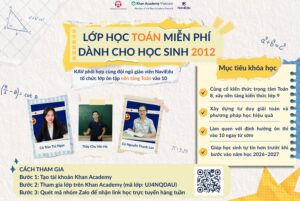 NaviEdu kết hợp với Khan Academy Vietnam tổ chức lớp học miễn phí cho học sinh lớp 9
