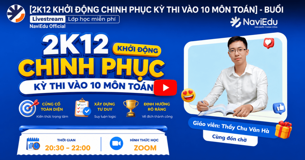 Thầy Chu Văn Hà, giáo viên chính khóa luyện thi vào 10